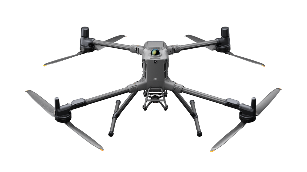 Vista frontal del Dron DJI Matrice de Vertygo para limpieza en altura